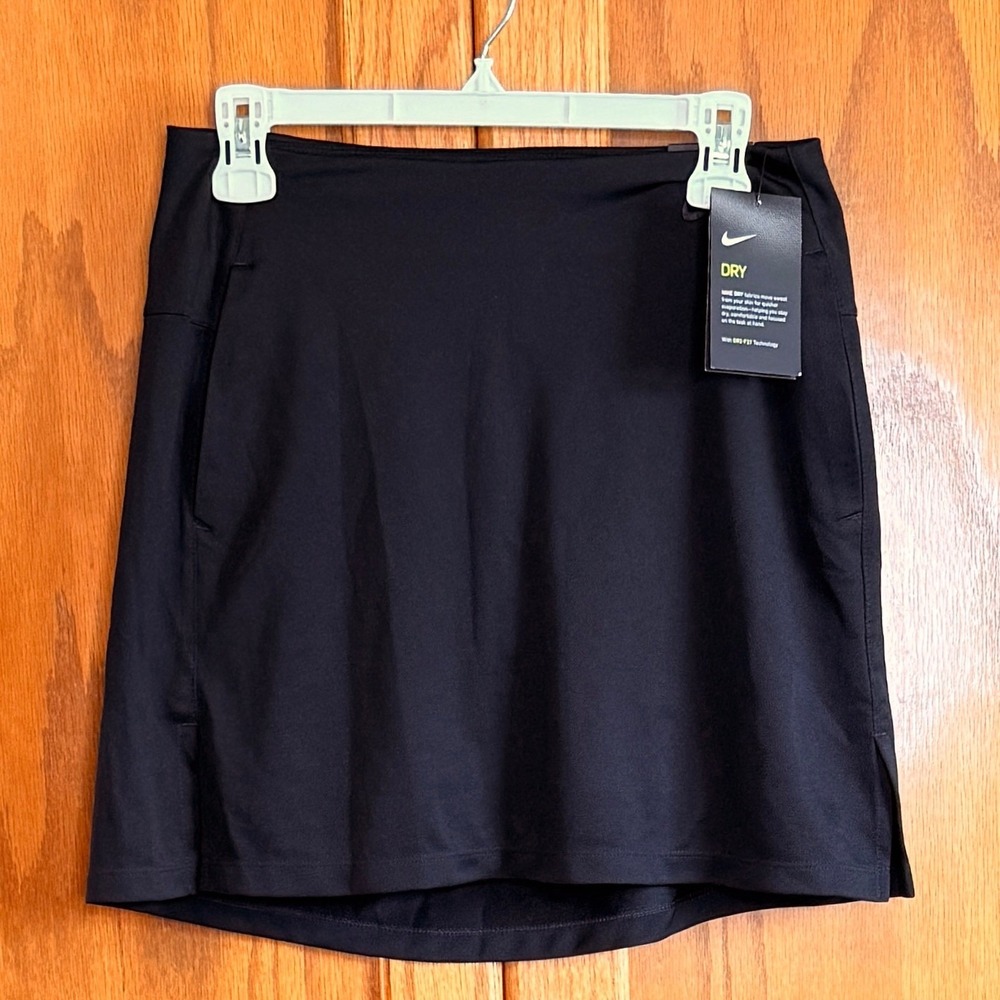 Nike Dry Golf Skort Womens Black Dri-FIT Standard Fit Athletic Skirt NWT Size S - Picture 2 of 10